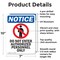 Signmission Do Not Enter Authorized OSHA Notice Sign, Aluminum, 7in W x 10in L, 2PK OS-2PACK-NS-A-710-V-11167 - alternate 7